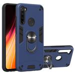 For Xiaomi Rdemi Note 8 2 in 1 Armour Series PC + TPU Protective Case with Ring Holder(Royal Blue)