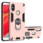 For Xiaomi Rdemi S2 / Y2 2 in 1 Armour Series PC + TPU Protective Case with Ring Holder(Rose Gold)