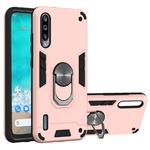 For Xiaomi Mi CC9e / A3 2 in 1 Armour Series PC + TPU Protective Case with Ring Holder(Rose Gold)