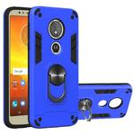 For Motorola Moto E5(EU Version) / G6 Play 2 in 1 Armour Series PC + TPU Protective Case with Ring Holder(Dark Blue)