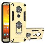 For Motorola Moto E5(EU Version) / G6 Play 2 in 1 Armour Series PC + TPU Protective Case with Ring Holder(Gold)