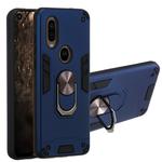 For Motorola Moto P40 2 in 1 Armour Series PC + TPU Protective Case with Ring Holder(Royal Blue)