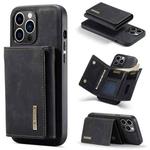 For iPhone 15 Pro DG.MING M1 Series 3-Fold Multi Card Wallet Leather Phone Case(Black)