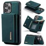 For iPhone 16 Pro Max DG.MING M1 Series 3-Fold Multi Card Wallet Leather Phone Case(Green)