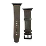 For Apple Watch 8 45mm Retro Texture Leather Watch Band(Coffee Color)