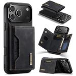 For iPhone 17 Pro Max DG.MING M2 Series 3-Fold Card Bag Wallet Leather Phone Case(Black)