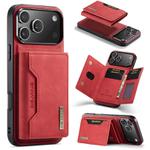 For iPhone 17 Pro Max DG.MING M2 Series 3-Fold Card Bag Wallet Leather Phone Case(Red)
