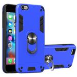 For iPhone 6 Plus / 6s Plus 2 in 1 Armour Series PC + TPU Protective Case with Ring Holder(Dark Blue)