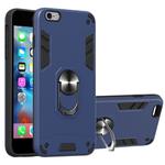 For iPhone 6 Plus / 6s Plus 2 in 1 Armour Series PC + TPU Protective Case with Ring Holder(Royal Blue)