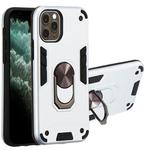 For iPhone 11 Pro 2 in 1 Armour Series PC + TPU Protective Case with Ring Holder(Silver)
