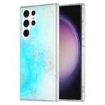 For Samsung Galaxy S23 Ultra 5G Dual-side IMD Marble Phone Case(Sky Blue)