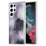 For Samsung Galaxy S22 Ultra 5G Dual-side IMD Marble Phone Case(Black)