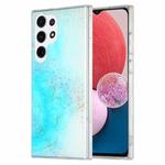For Samsung Galaxy A13 4G Dual-side IMD Marble Phone Case(Sky Blue)