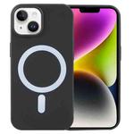 For iPhone 15 Plus MagSafe Liquid Silicone Phone Case(Black)