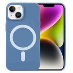 For iPhone 15 Plus MagSafe Liquid Silicone Phone Case(Blue)