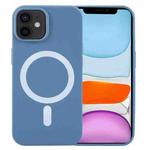 For iPhone 11 MagSafe Liquid Silicone Phone Case(Blue)