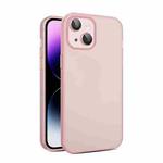 For iPhone 15 Eagle Eye CD Texture Lens Skin Feel Matte Phone Case(Pink)