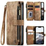 For iPhone 15 CaseMe C30 Multifunctional Leather Phone Case(Brown)