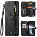 For iPhone 15 Plus CaseMe C30 Multifunctional Leather Phone Case(Black)