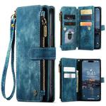 For iPhone 15 Pro CaseMe C30 Multifunctional Leather Phone Case(Blue)