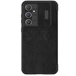 For Samsung Galaxy S23 FE 5G NILLKIN QIN Series Pro Sliding Camera Cover Design Leather Phone Case(Black)