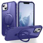 For iPhone 15 Plus MagSafe Magnetic Holder Phone Case(Klein Blue)