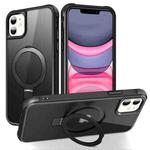 For iPhone 11 MagSafe Magnetic Holder Phone Case(Black)
