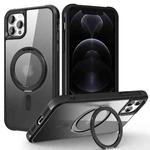 For iPhone 13 Pro Max / 12 Pro Max MagSafe Magnetic Rotating Holder Phone Case(Black)