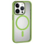 For iPhone 15 Pro Max MOMAX Magsafe Magnetic PC + TPU + Metal Phone Case(Green)