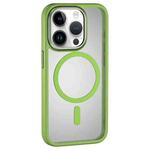 For iPhone 15 Pro MOMAX Magsafe Magnetic PC + TPU + Metal Phone Case(Green)