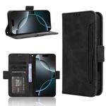 For iPhone 16 Pro Max Skin Feel Calf Texture Card Slots Leather Phone Case(Black)