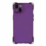 For iPhone 15 Plus Four-corner Shockproof TPU Phone Case(Purple)