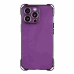 For iPhone 15 Pro Four-corner Shockproof TPU Phone Case(Purple)