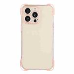 For iPhone 12 Pro Four-corner Shockproof TPU Phone Case(Pink)