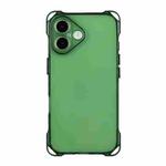 For iPhone 16 Plus Four-corner Shockproof TPU Phone Case(Green)