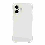 For iPhone 16 Plus Four-corner Shockproof TPU Phone Case(White)