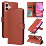 For iPhone 17 3-Card Slots Multifunctional Leather Phone Case(Brown)