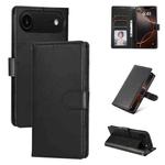 For iPhone 17 Air 3-Card Slots Multifunctional Leather Phone Case(Black)