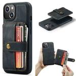 For iPhone 15 Plus JEEHOOD RFID Blocking Anti-Theft Magnetic PU Phone Case(Black)