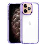 For iPhone 11 Pro Max High Translucency Acrylic Phone Case(Purple)