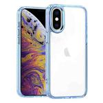 For iPhone XS Max High Translucency Acrylic Phone Case(Blue)