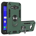 For Samsung Galaxy J2 2 in 1 Armour Series PC + TPU Protective Case with Ring Holder(Green)