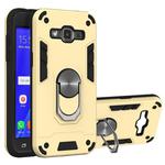 For Samsung Galaxy J2 2 in 1 Armour Series PC + TPU Protective Case with Ring Holder(Gold)