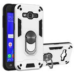 For Samsung Galaxy J2 2 in 1 Armour Series PC + TPU Protective Case with Ring Holder(Silver)