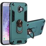 For Samsung Galaxy J4 (2018) 2 in 1 Armour Series PC + TPU Protective Case with Ring Holder(Green)