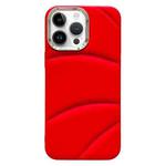 For iPhone 15 Pro Max Electroplating Liquid Down Jacket TPU Phone Case(Red)