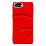 For iPhone SE 2022 / 2020 / 8 / 7 Electroplating Liquid Down Jacket TPU Phone Case(Red)