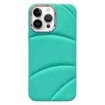 For iPhone 13 Pro Electroplating Liquid Down Jacket TPU Phone Case(Sky Blue)