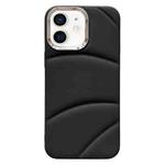 For iPhone 11 Electroplating Liquid Down Jacket TPU Phone Case(Black)