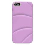 For iPhone 8 Plus / 7 Plus Electroplating Liquid Down Jacket TPU Phone Case(Purple)
